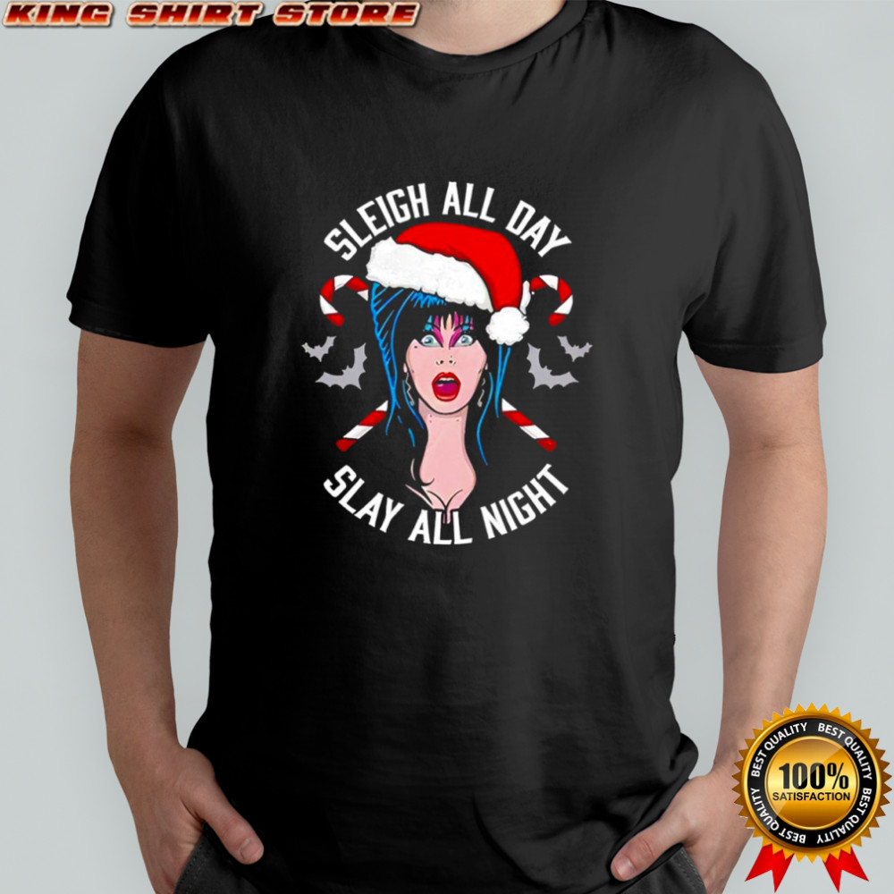 Elvira Sleigh All Day Slay All Night Christmas shirt