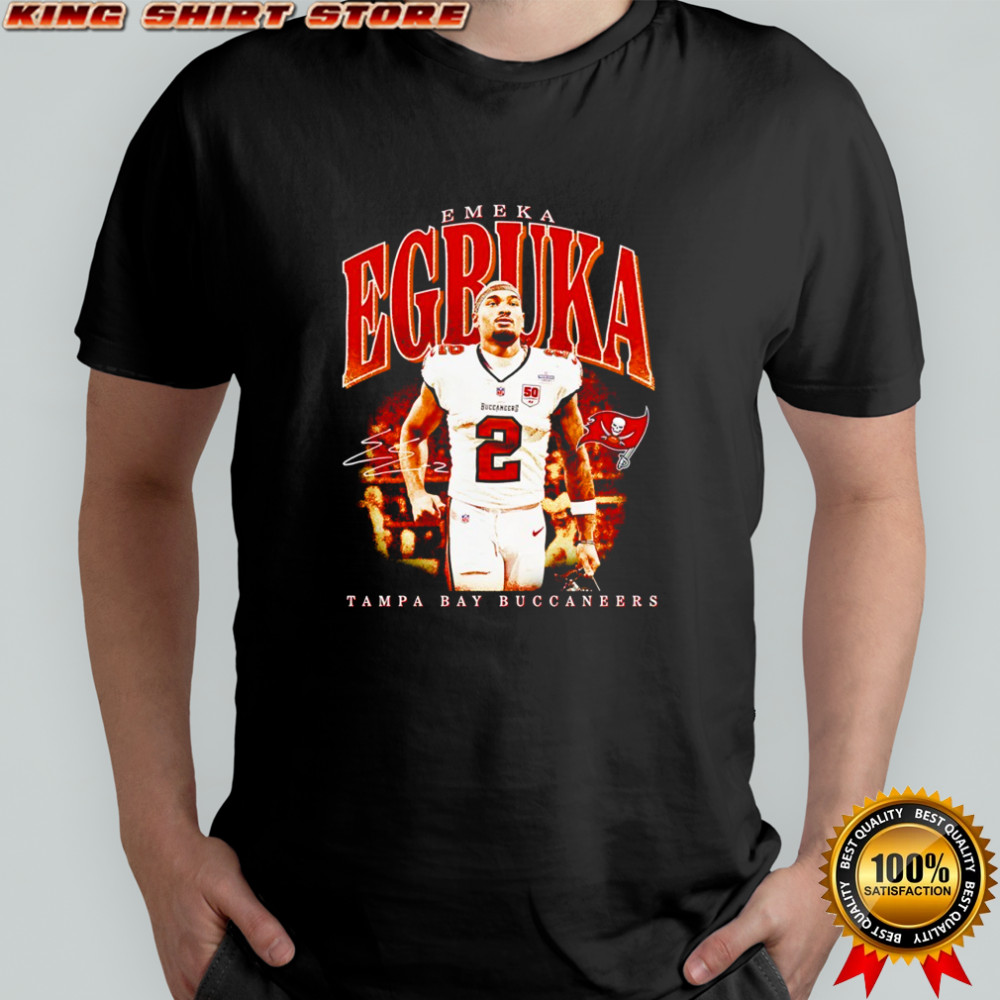 Emeka Egbuka Tampa Bay Buccaneers football signature shirt