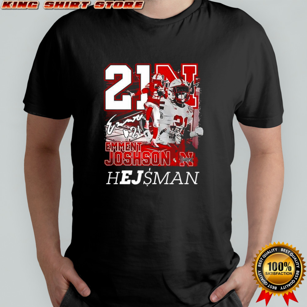 Emmett Johnson Nebraska Cornhuskers football Heisman shirt