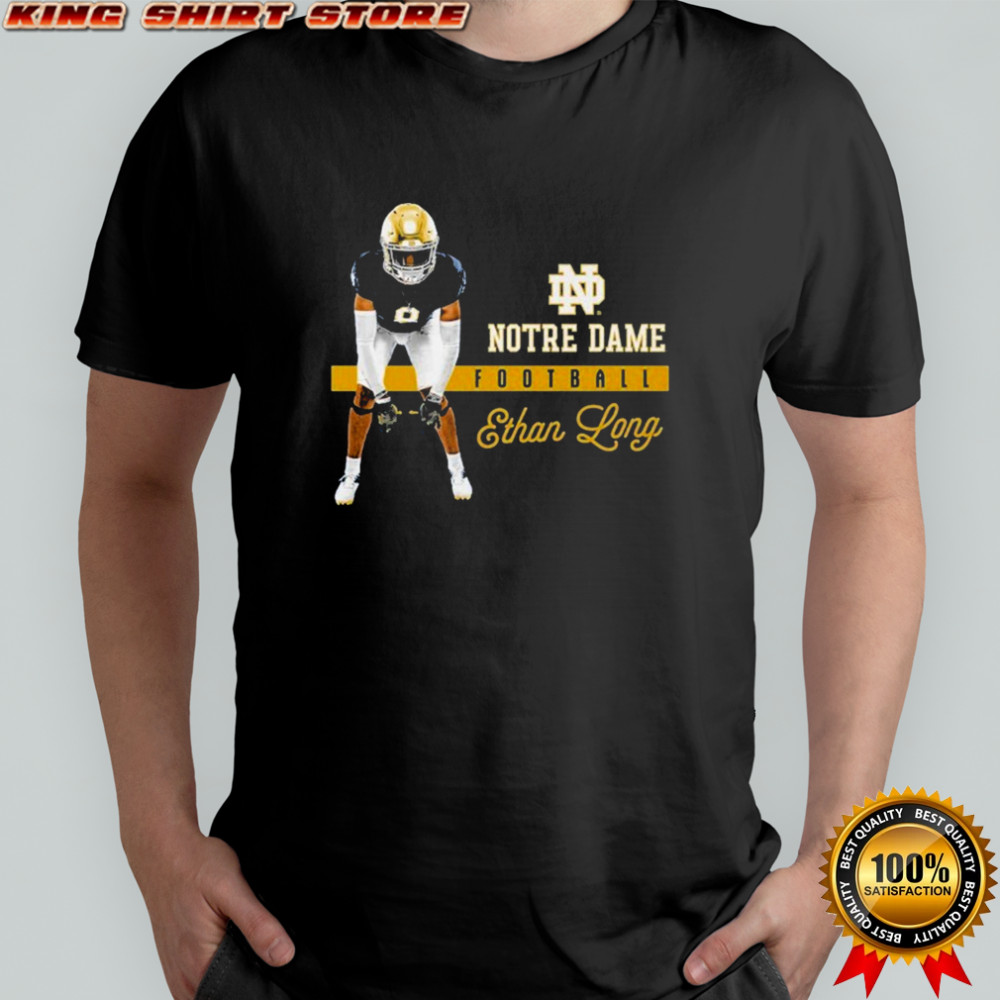 Ethan Long Notre Dame Fighting Irish Cartoon T-shirt