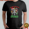 Feeling Christmas in the bones ribcage shirt