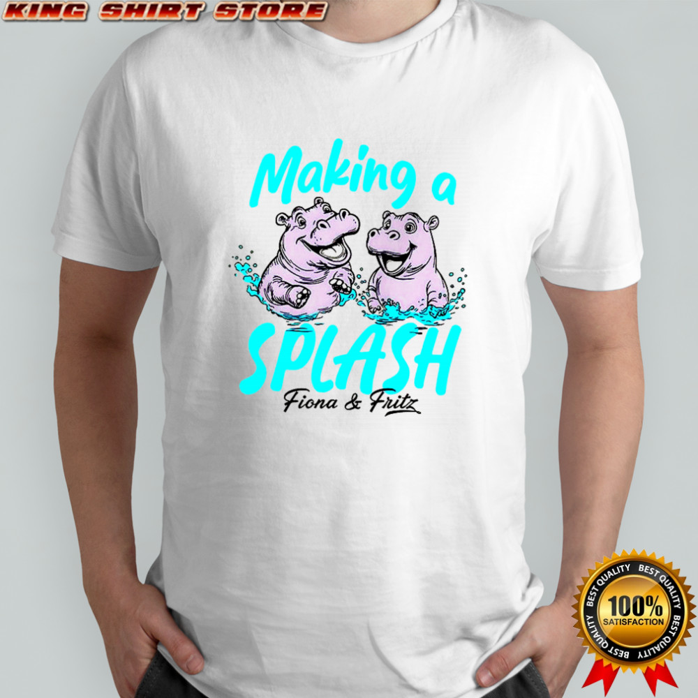Fiona and Fritz Making a Splash hippo shirt