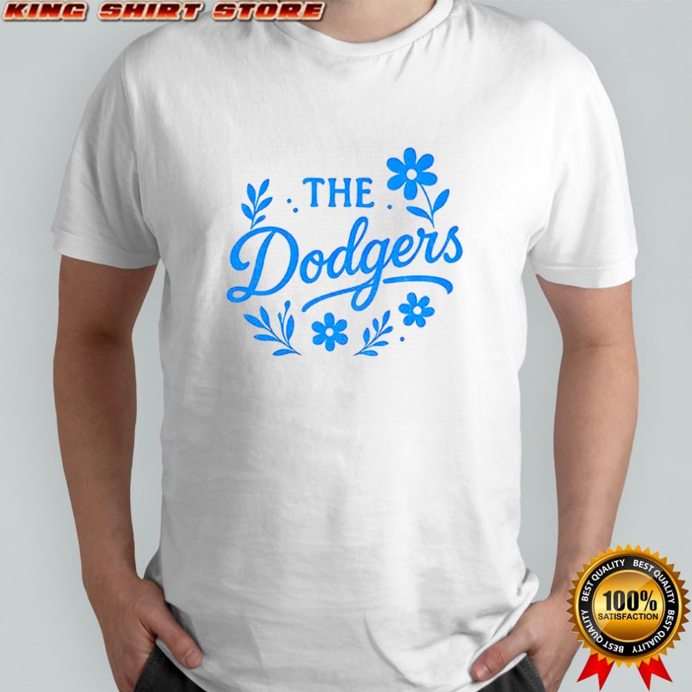 Floral Dodgers World Series 2025 Los Angeles Baseball shirt