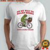 Frog Riding Bicycle On Way To Hoard Books And Cause Chaos Shirt