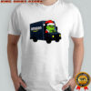 Funny Grinch Santa Claus in Amazon Truck Merry Christmas shirt