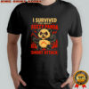 Fuzzy Panda i survived the great fuzzy panda short attack graphic shirt