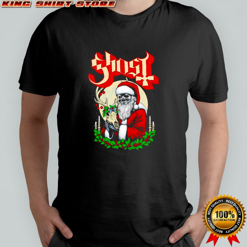 Ghost Father Christmas Santa Xmas shirt