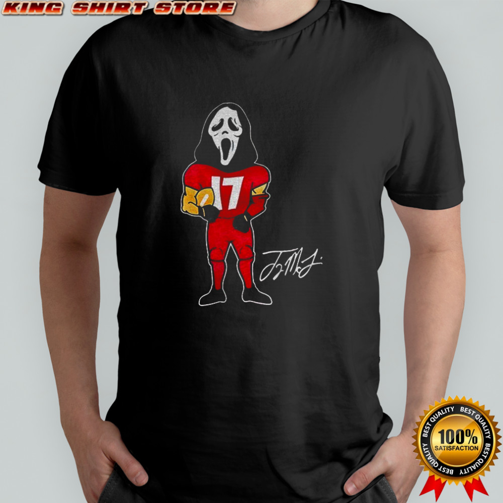 Ghostface x Terry McLaurin 17 Washington Commanders NFL Football signature shirt