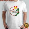Girls Merry Christmas Wreath shirt
