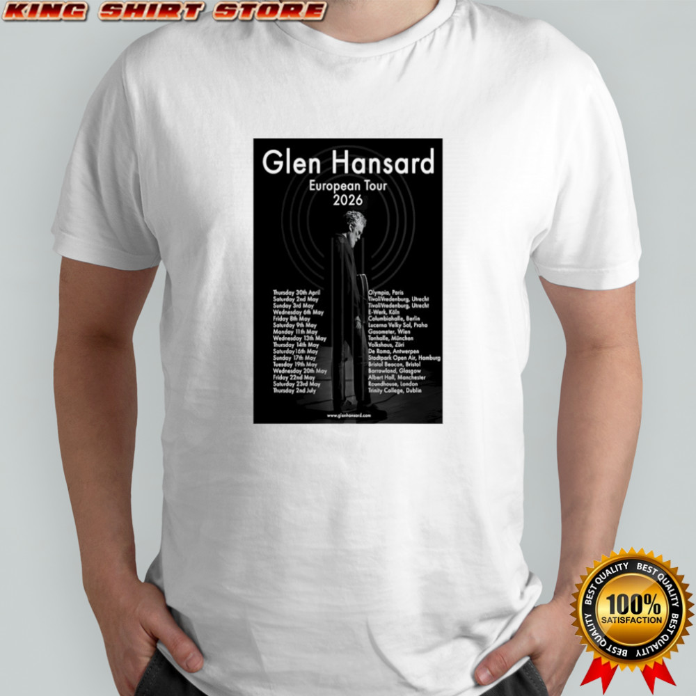 Glen Hansard European tour 2026 poster shirt