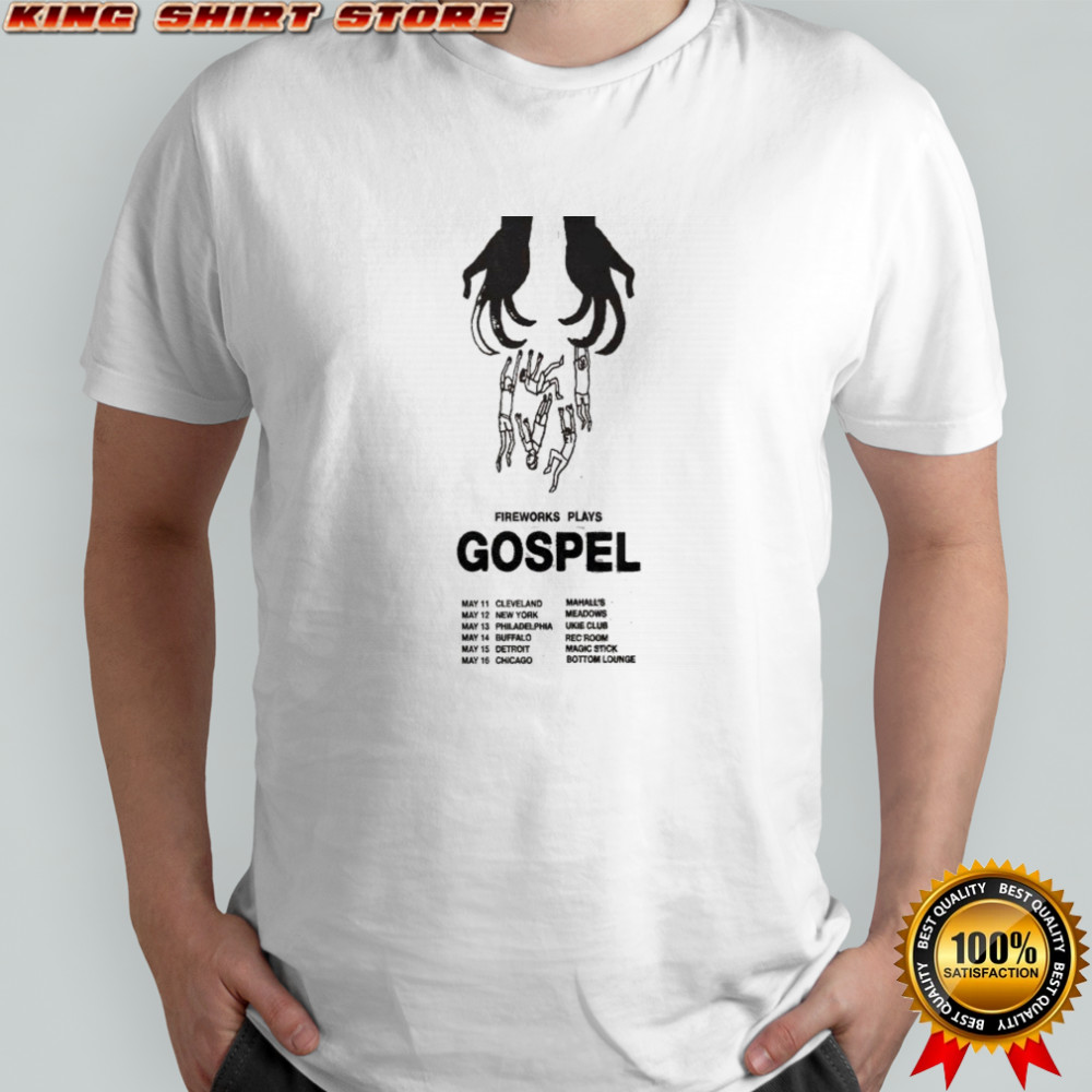 Gospel Fireworks Play 2026 Tour Hands T-shirt