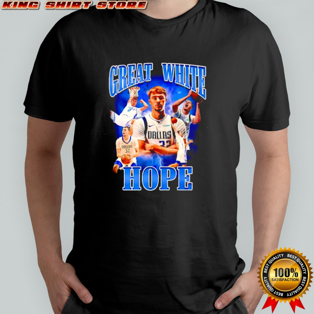 Great White Hope Cooper Flagg Dallas Mavericks player graphic shirt