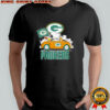 Green Bay Packers x Snoopy and Woodstock drive car shirt