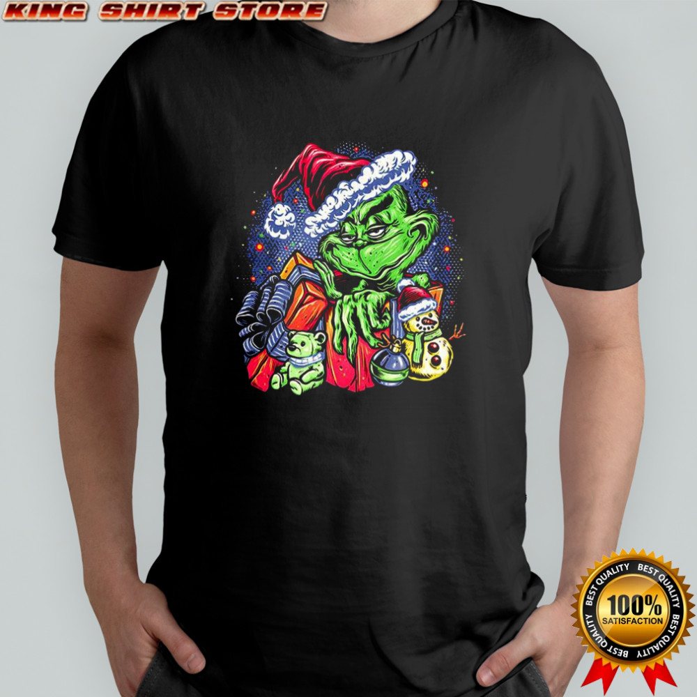 Grinch A grumpy present Christmas shirt