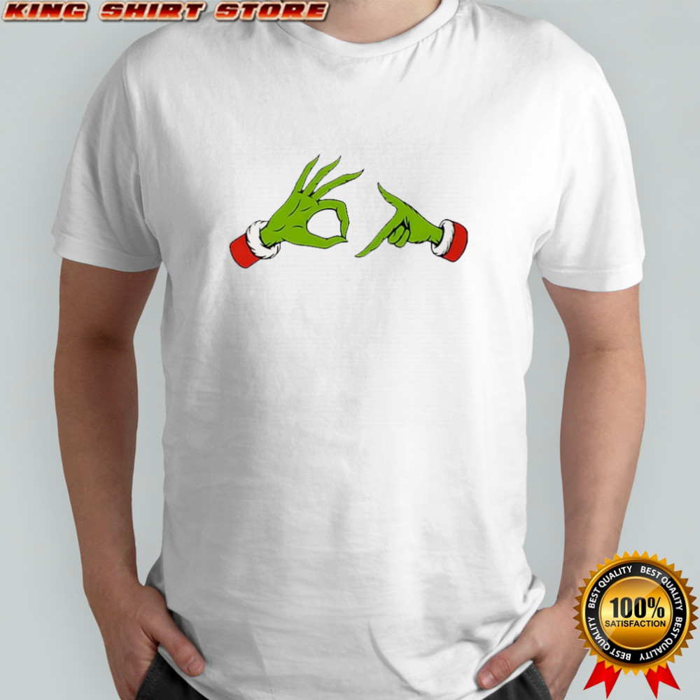 Grinch hands 67 logo meme Christmas shirt