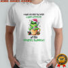 Grinch Santa hat I wake up every day with a good attitude and then idiots happen Christmas shirt