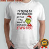 Grinch Santa i’m trying to stop being mean but it’s like y’all have to stop being stupid first shirt