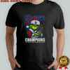 Grinch Santa Los Angeles Dodgers world series champions trophy shirt