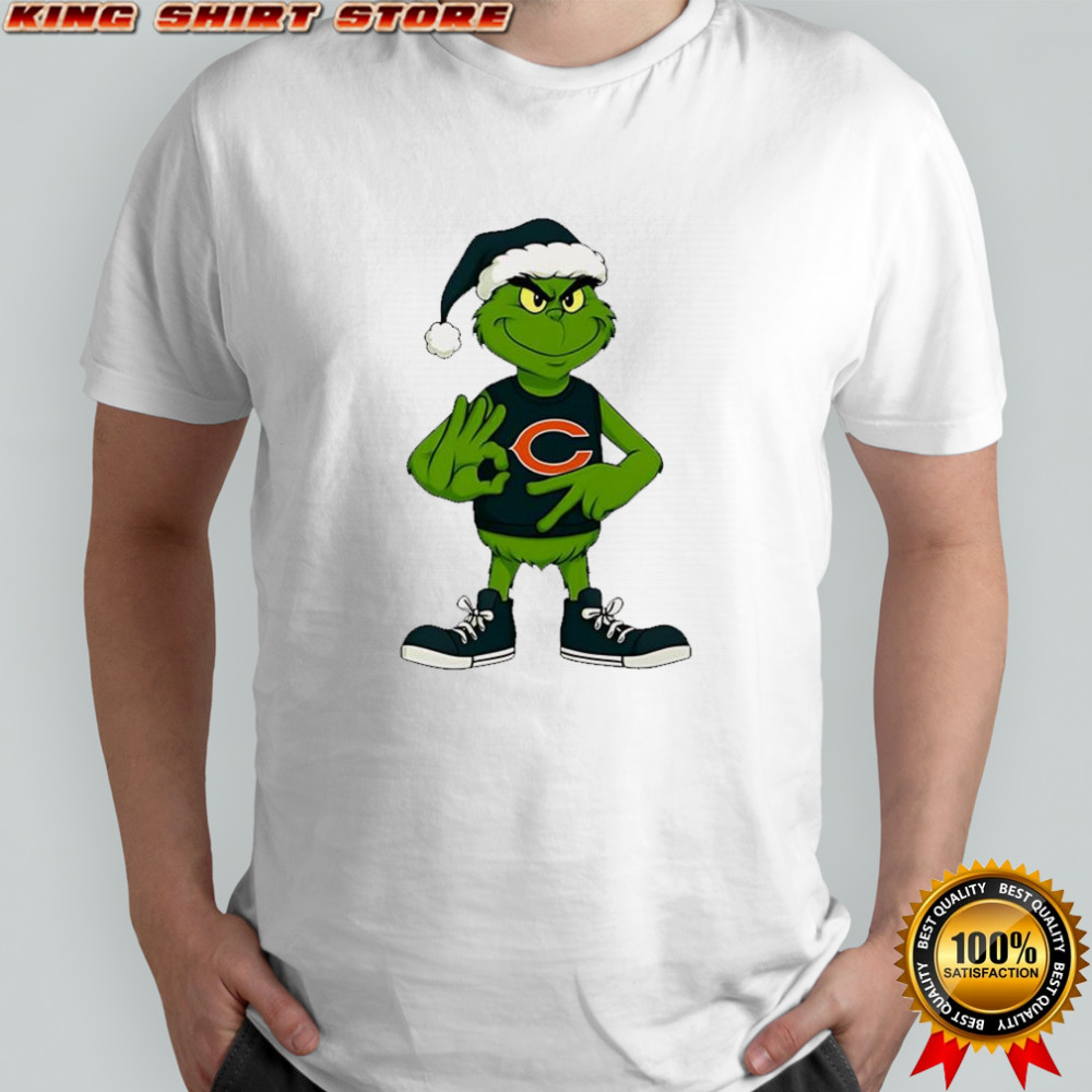 Grinch x Chicago Bears football six seven meme Christmas shirt