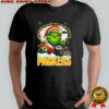 Grinch X Green Bay Packers Ball And Helmet Merry Christmas Shirt