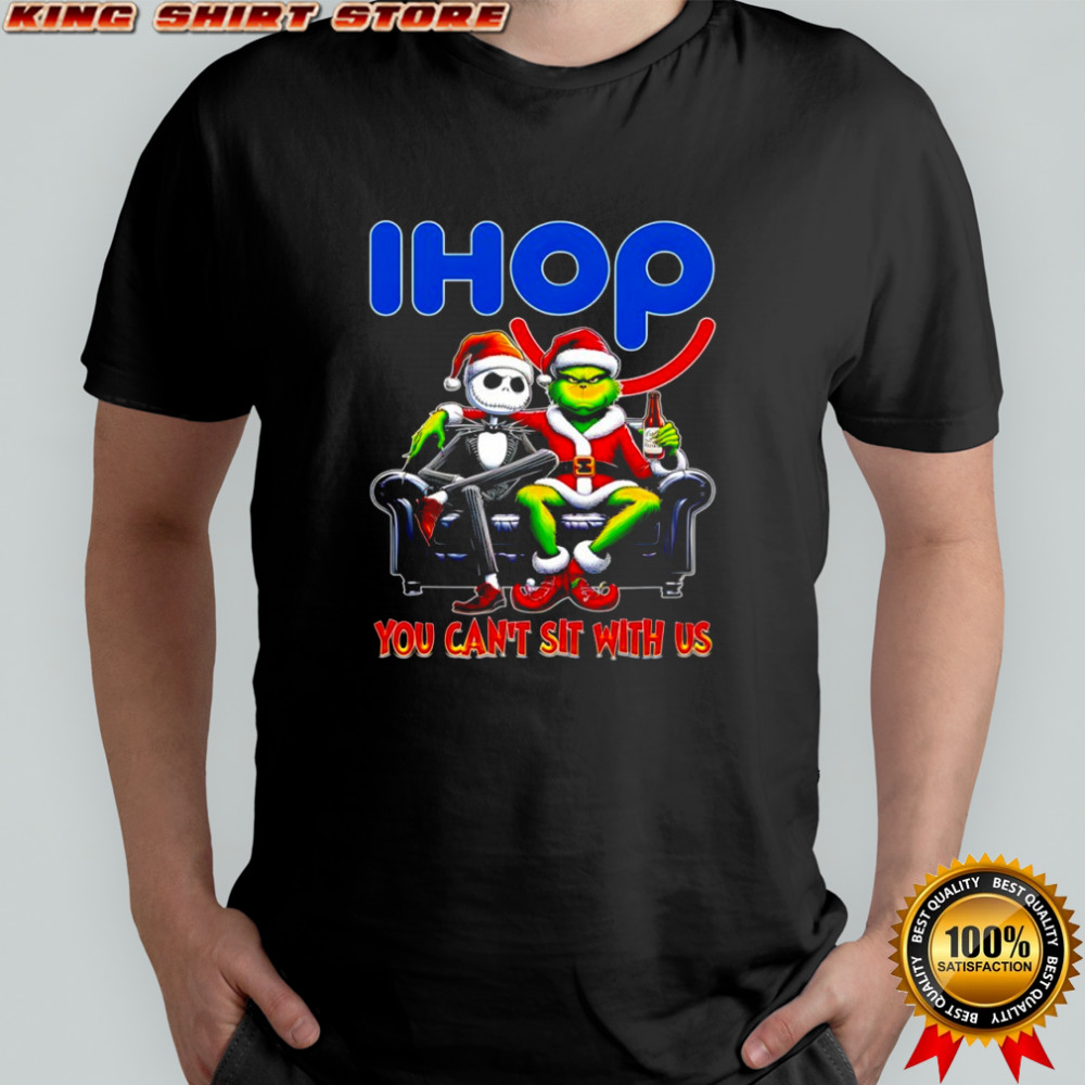 Grinch x Jack Skellington Christmas Ihop You Can’t Sit With Us Shirt