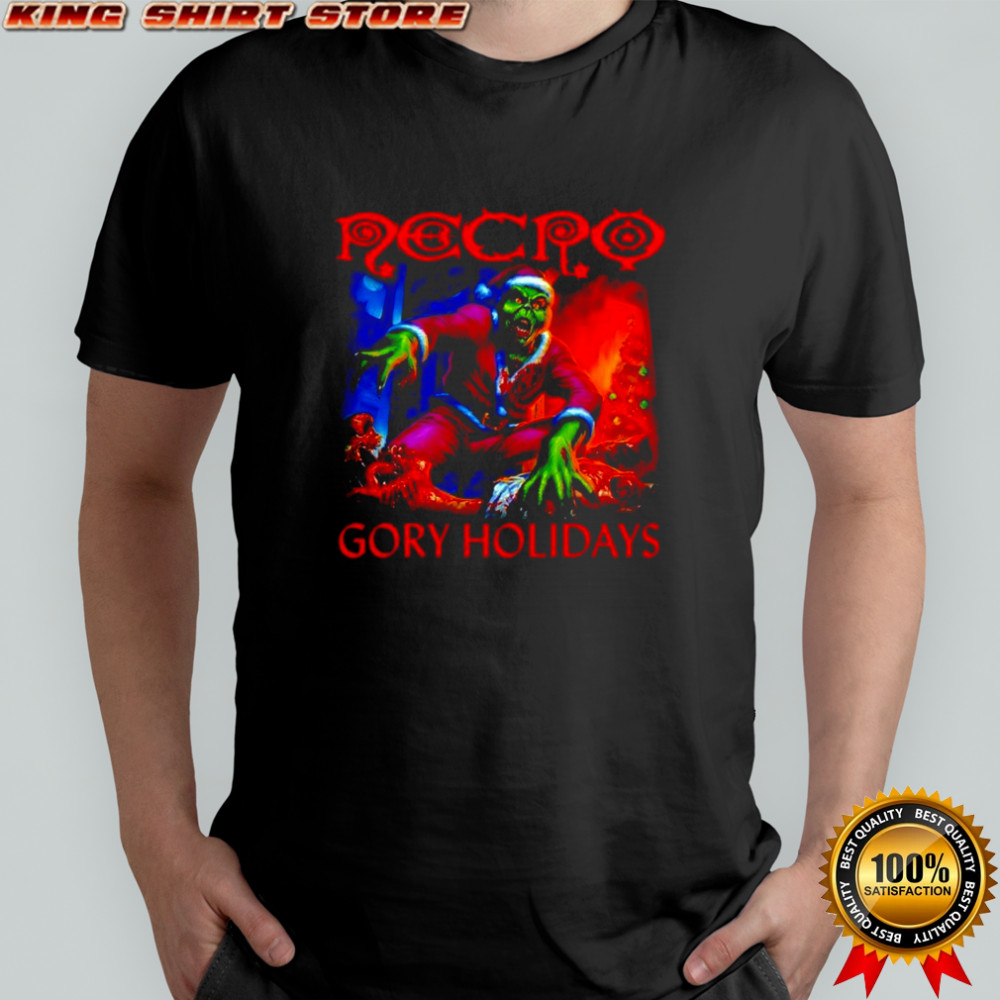 Grinch zombified version Necro Gory Holiday shirt
