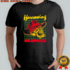 Harrowing skull cowboy hat graphics shirt