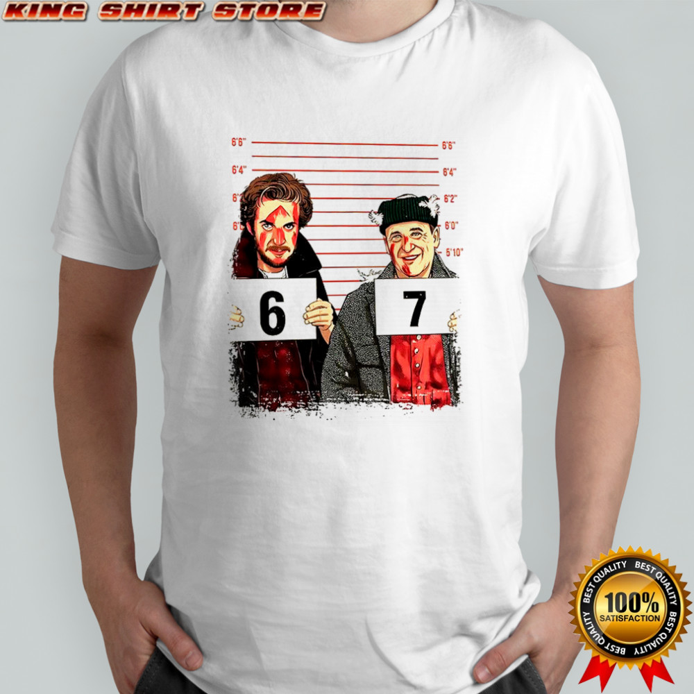 Harry and Marv Home Alone six seven mugshot meme shirt