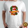 Hotwheels Christmas laurel wreath Santa hat gift shirt