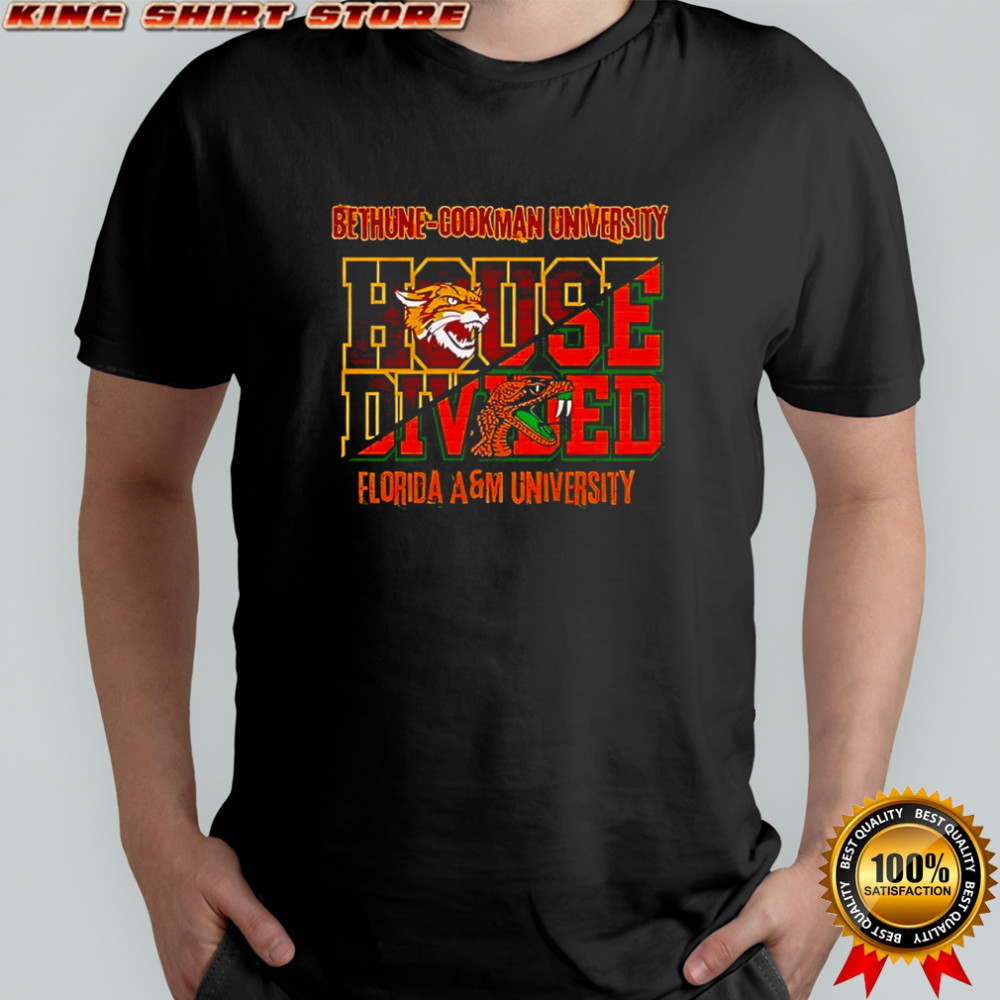 House Divided Bethune Cookman Wildcats University vs Florida Am Rattlers University shirt