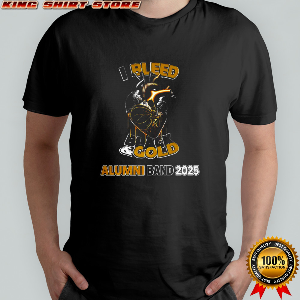 I bleed black gold Alumni band 2025 shirt