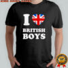 I Love British Boys inside flag shirt