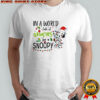 In a world full of Grinches be a Snoopy Christmas lights shirt