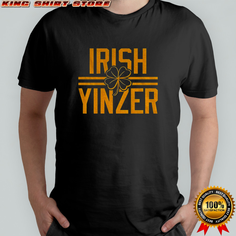 Irish Yinzer Pittsburgh St Patricks Day 412 Yinzer Nation Steel City Football shirt