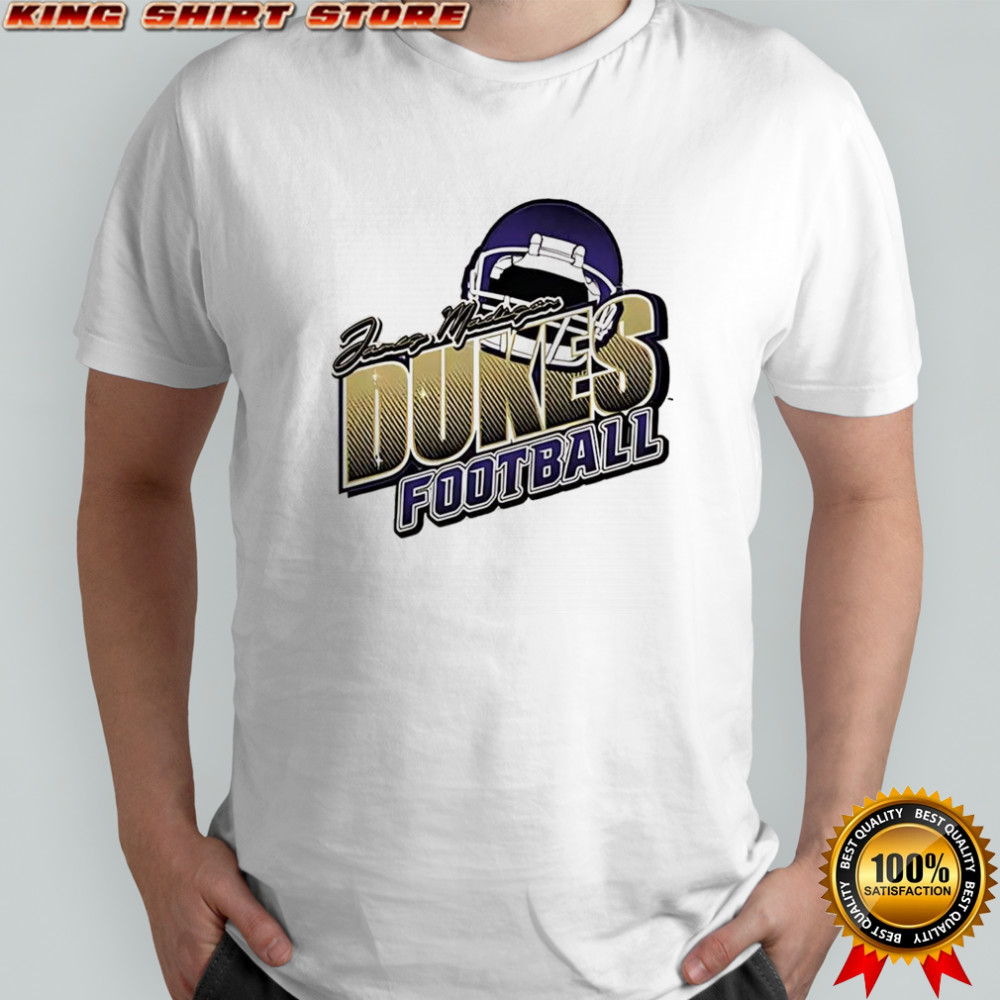 James Madison University Dukes football logo helmet shirt