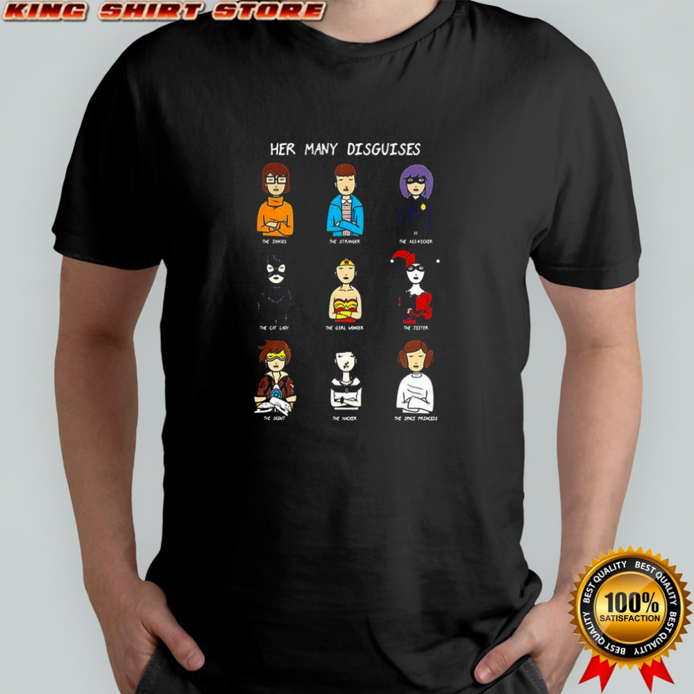 Jane Lane Daria cartoon The Many Disguises of a Morgandorfer shirt