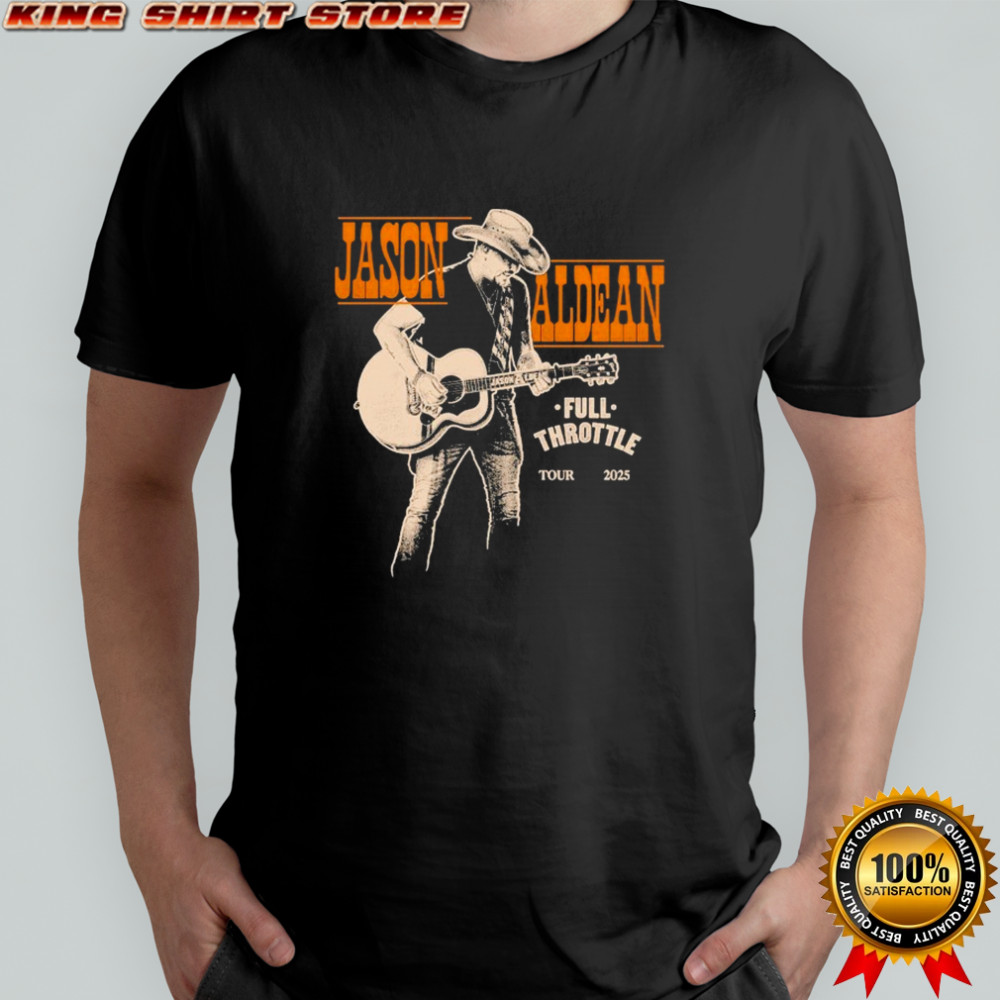 Jason Aldean Full Throttle Tour 2025 Guitar T-shirt