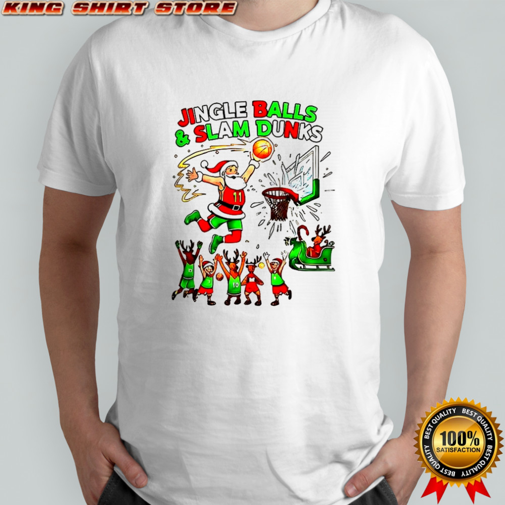 Jingle Balls and Slam Dunks Christmas shirt