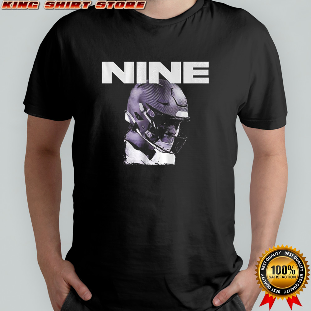 JJ McCarthy Minnesota Vikings football Nine big head shirt