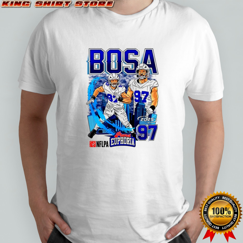 Joey Bosa Buffalo Bills football number 97 skyline cartoon shirt