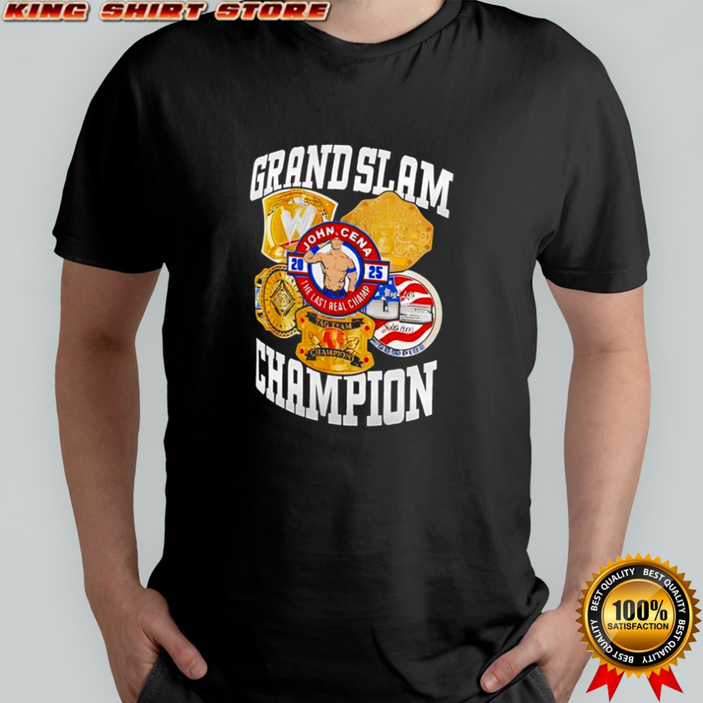 John Cena Grand Slam Champion 2025 graphic shirt