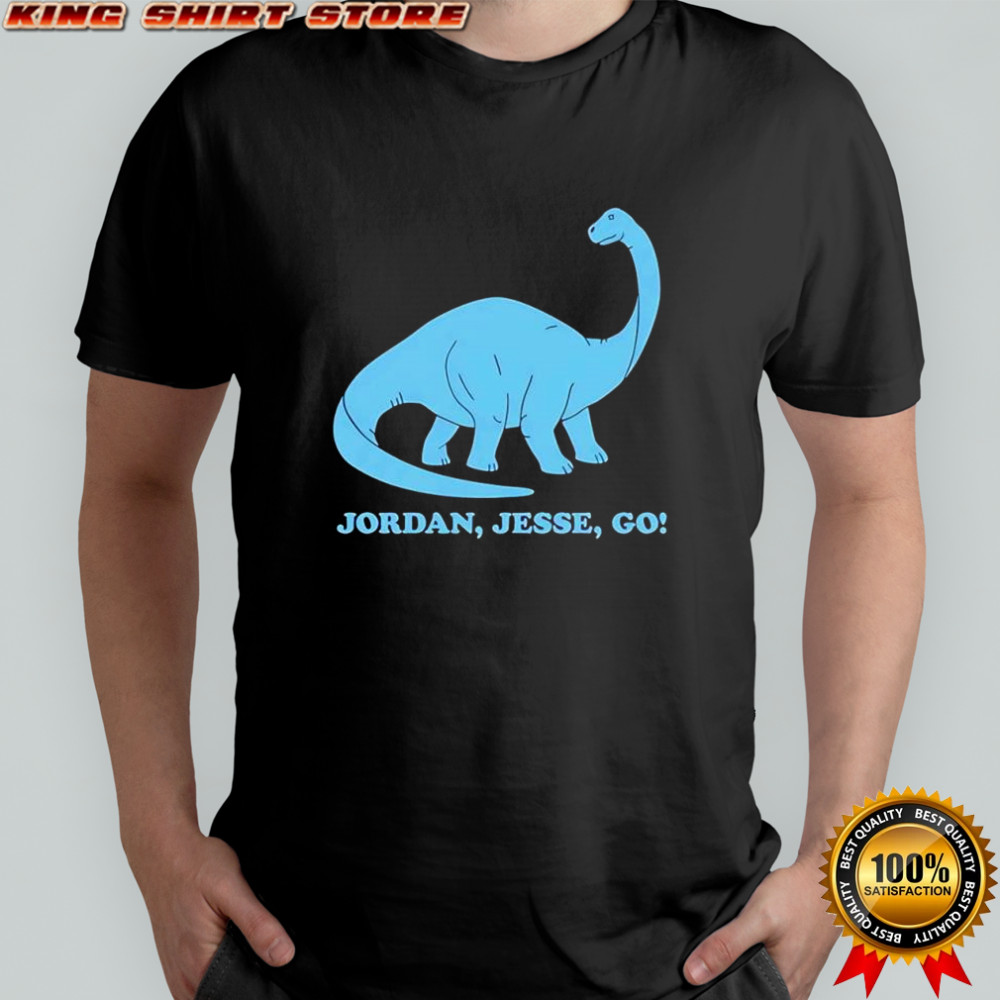 Jordan Jesse Go dinosaur shirt