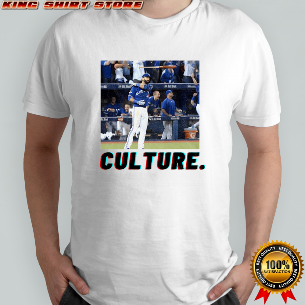 Jose Bautista Bat Flip Culture Clutch Time Baseball shirt