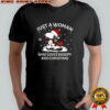 Just a woman who loves Snoopy and Christmas shirt