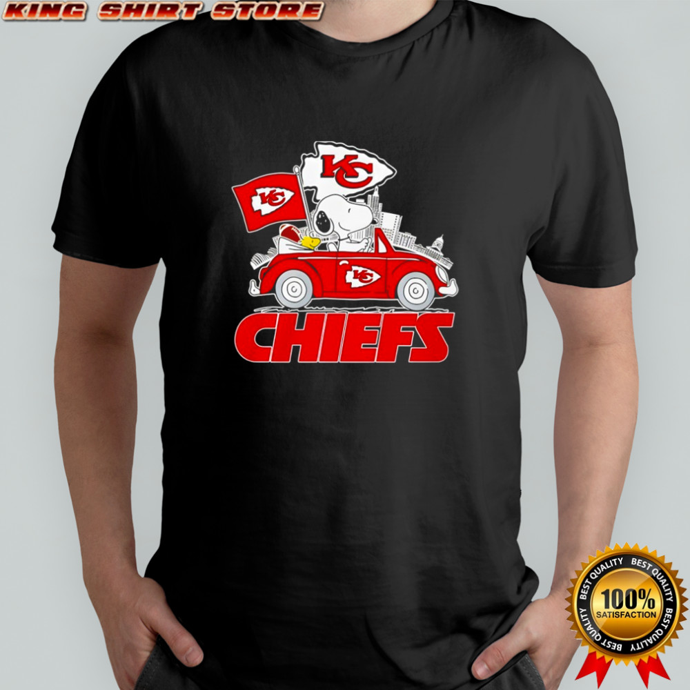 Kansas City Chief x Snoopy and Woodstock drive car shirt