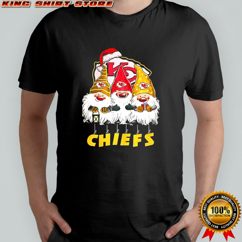 Kansas City Chiefs football gnomes Christmas shirt