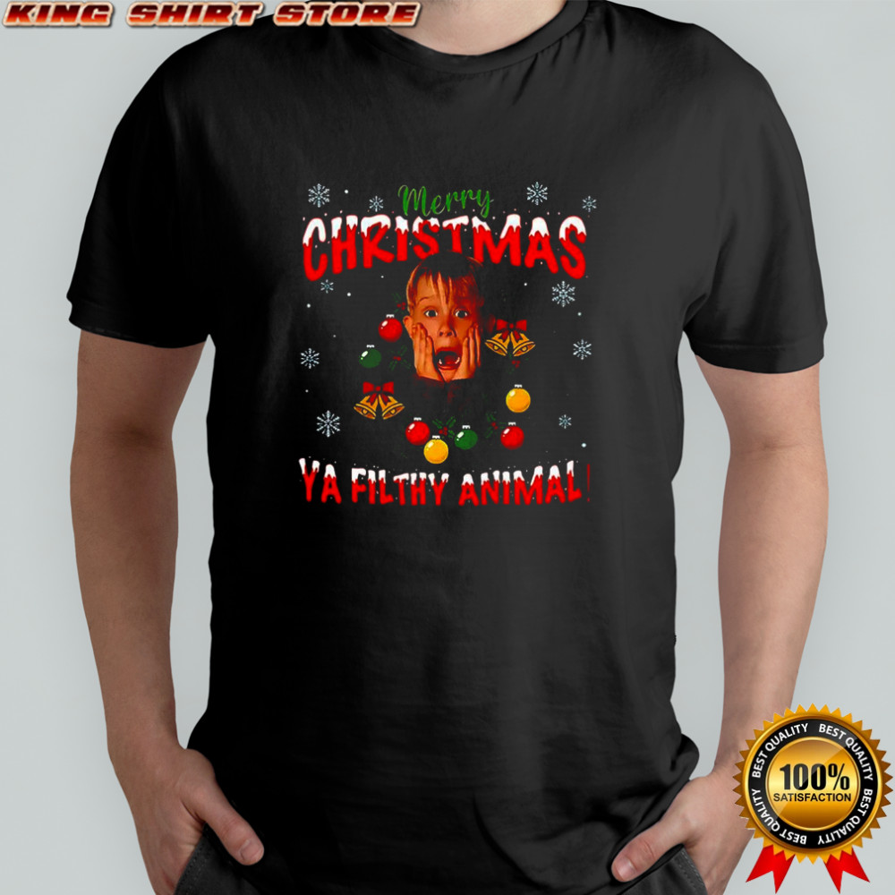 Kevin Home Alone merry Christmas ya filthy animal meme ugly shirt