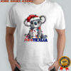 Koala Santa hat merry Chrismas Australias shirt