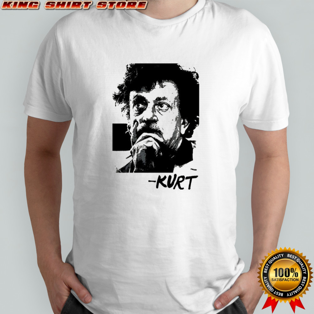 Kurt Vonnegut portrait tribute retro shirt