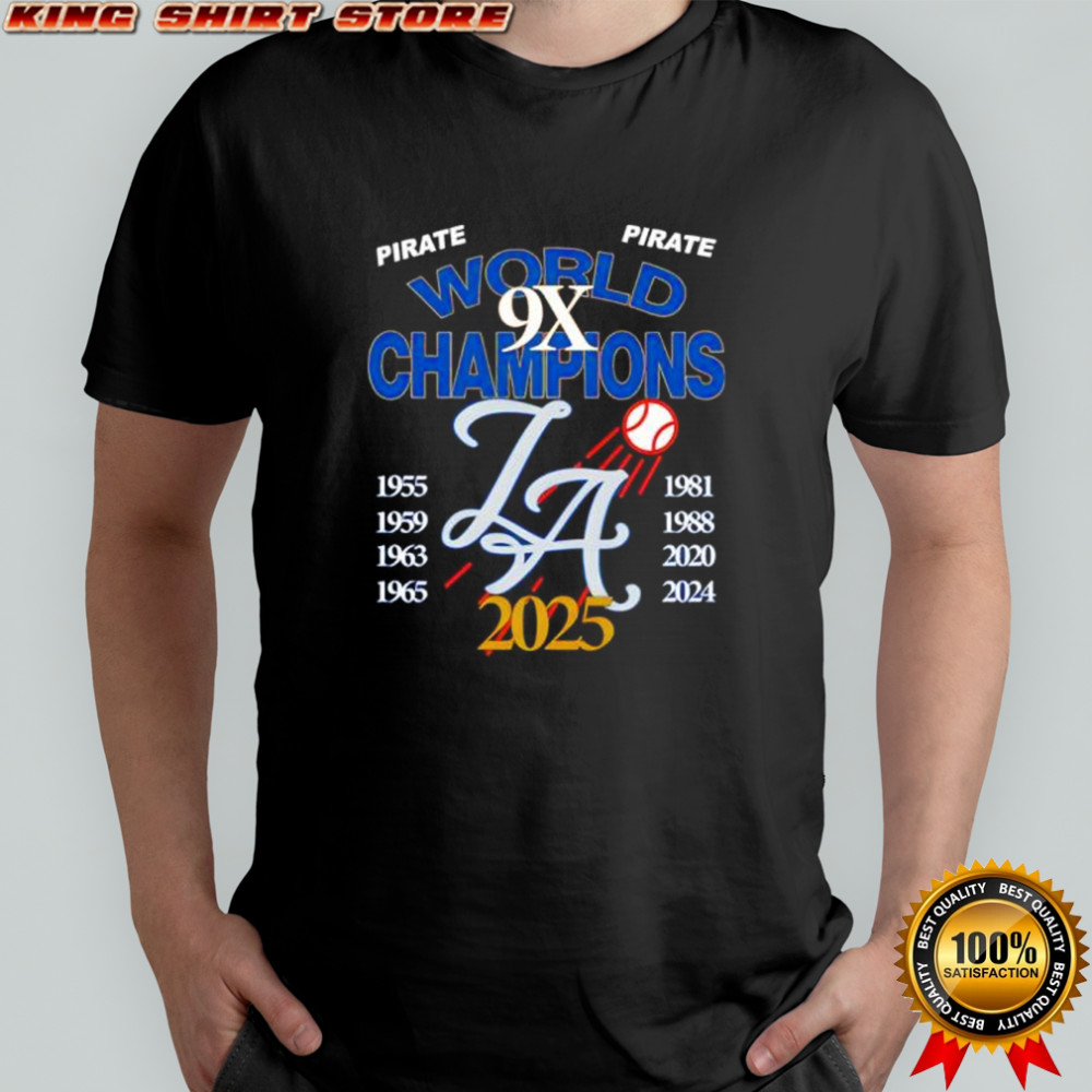 LA 9x World Champion 2025 shirt